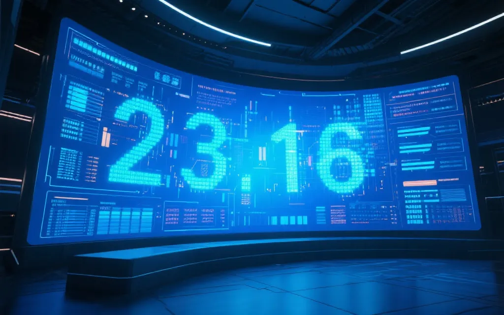 数据大屏上实时更新的开奖结果